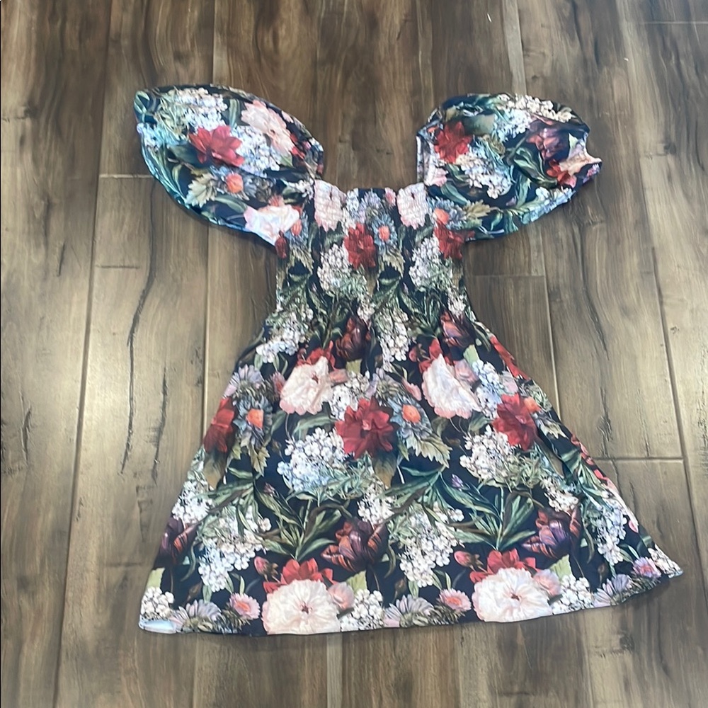 Floral Puff Sleeve Dress